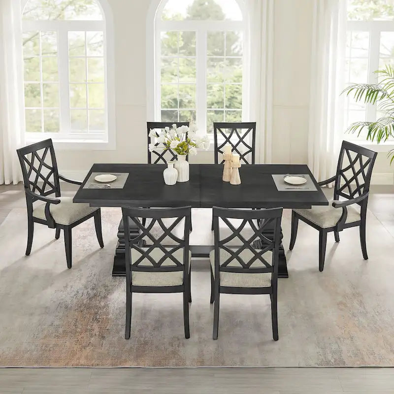Ensemble moderne de 2 chaises de salle à manger avec accoudoirs et assise rembourrée, idéal pour le salon, la salle à manger et le comptoir de bar