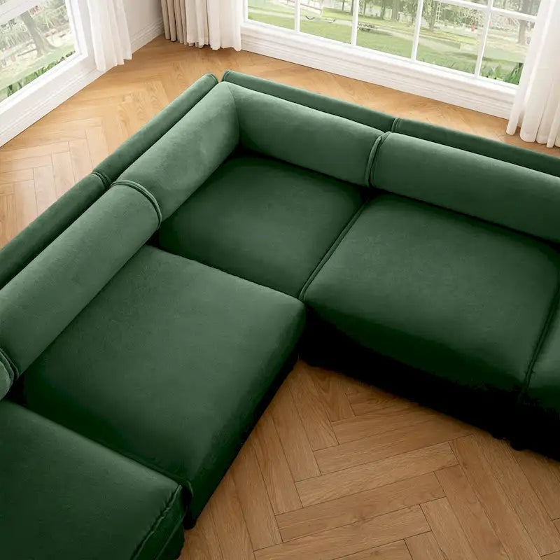 Sofá seccional modular de 2 plazas tapizado en chenilla de 75.5 con asiento de almacenamiento, combinación de bricolaje