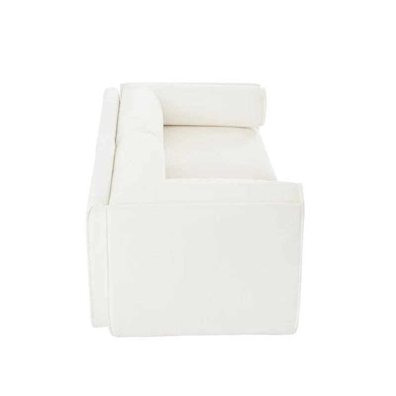 Sofá seccional modular de 2 plazas tapizado en chenilla de 75.5 con asiento de almacenamiento, combinación de bricolaje