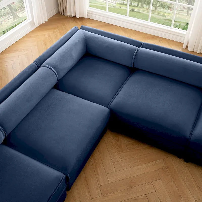 Sofá seccional modular de 2 plazas tapizado en chenilla de 75.5 con asiento de almacenamiento, combinación de bricolaje