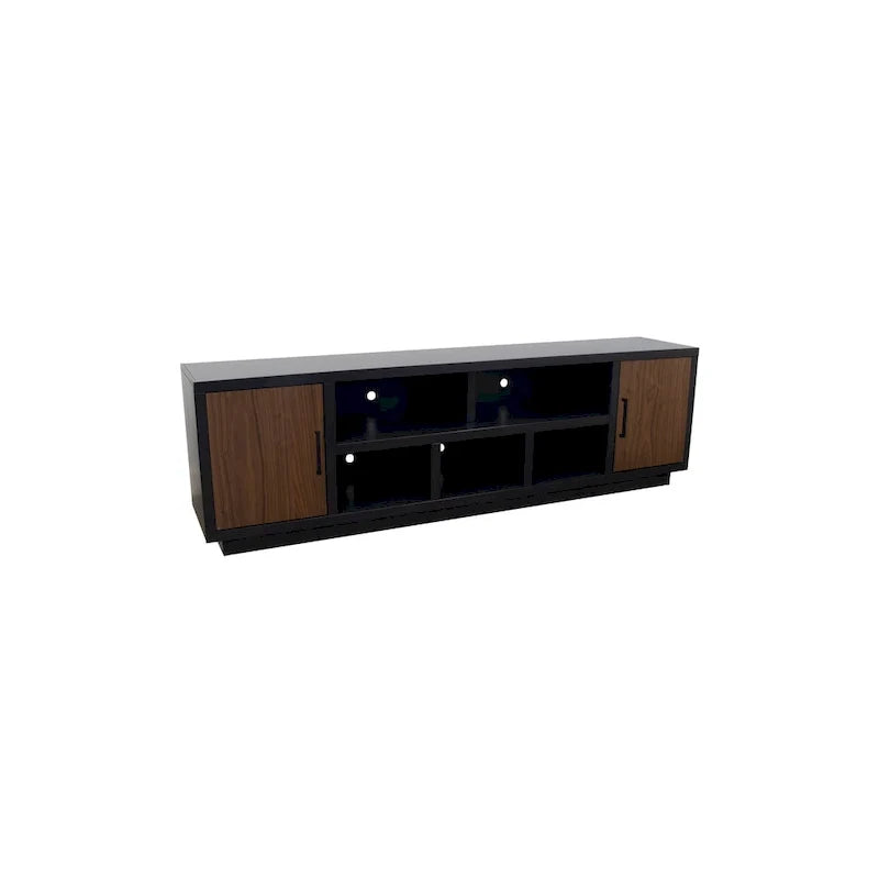 Mueble para TV de 85 pulgadas (compatible con televisores de hasta 95 pulgadas) — No requiere montaje, acabado de nogal negro