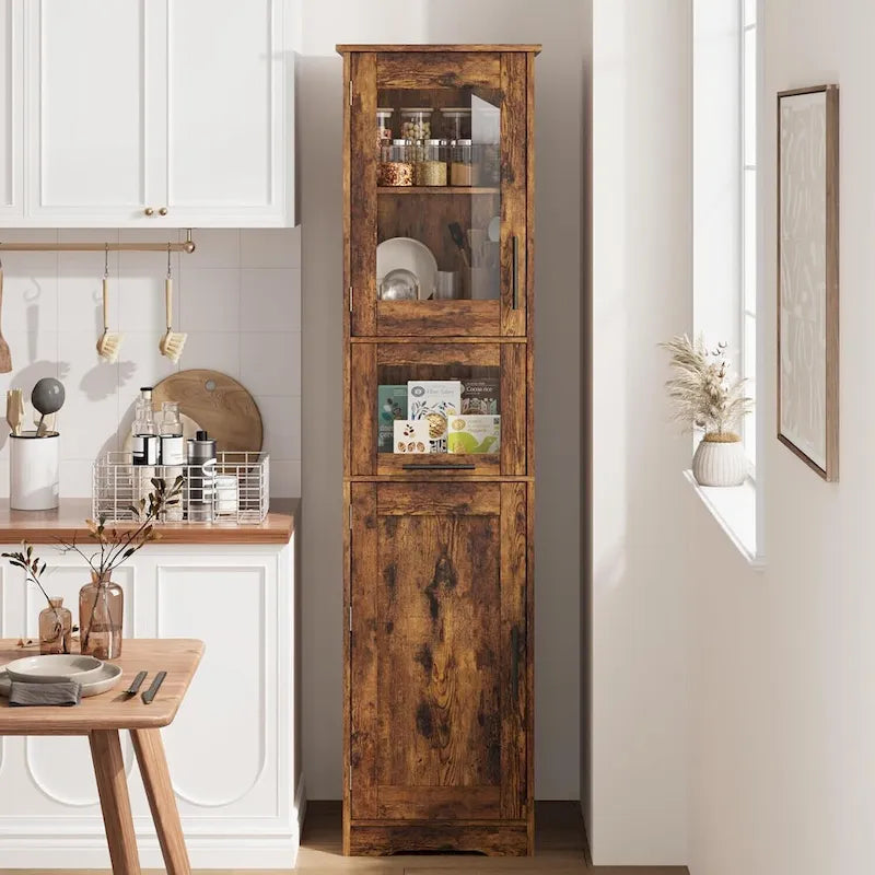 Armoire de rangement étroite