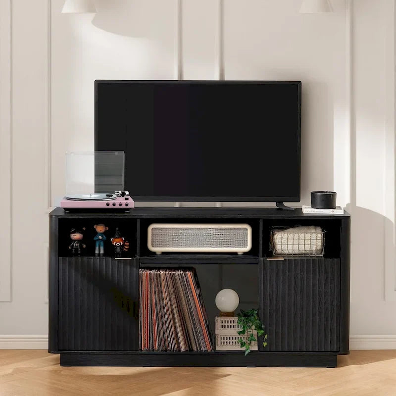59-TV-Ständer mit elektrischem Kamin