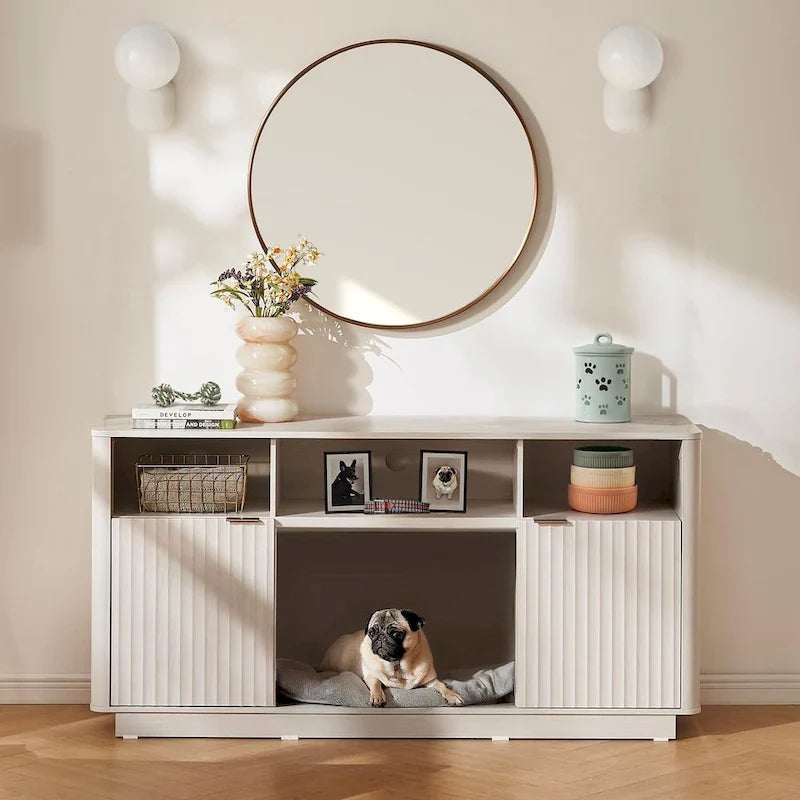59-TV-Ständer mit elektrischem Kamin
