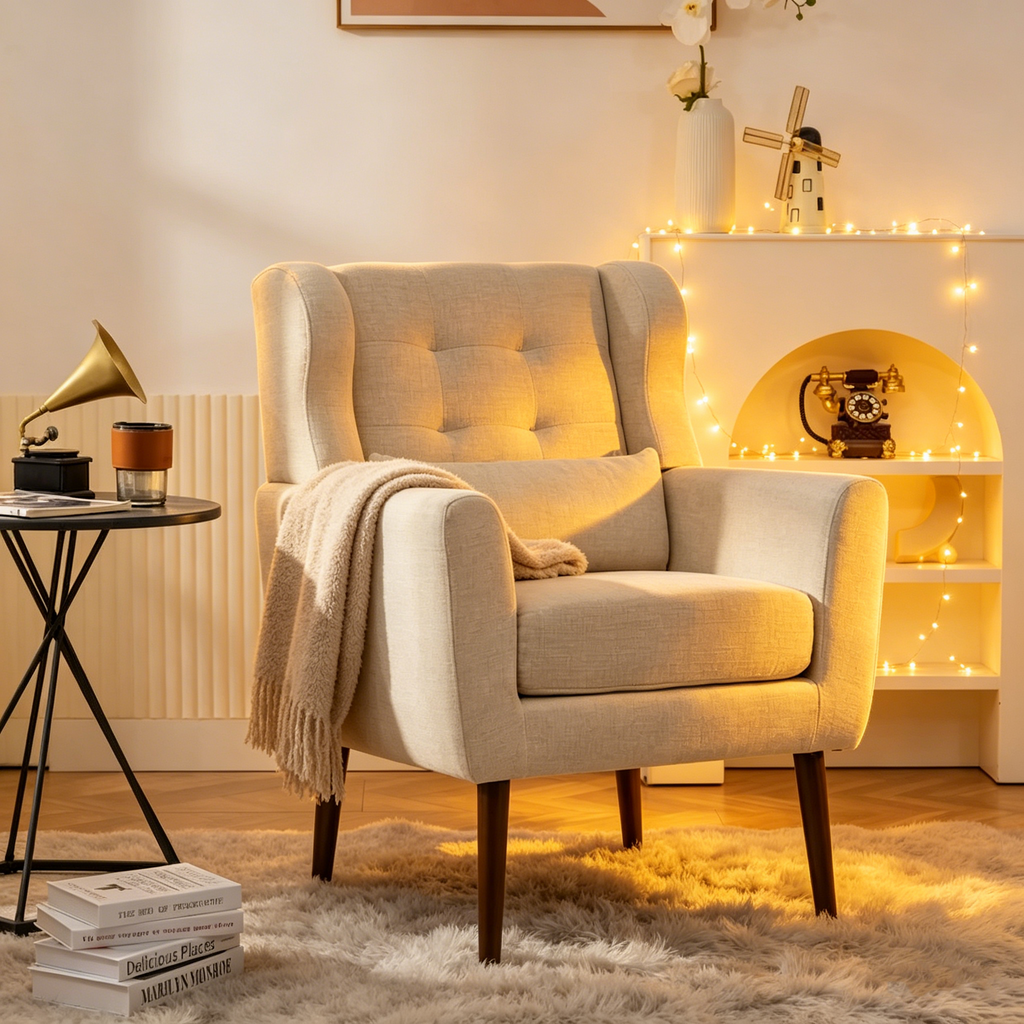 Sillón decorativo moderno, sillones para sala de estar o dormitorio