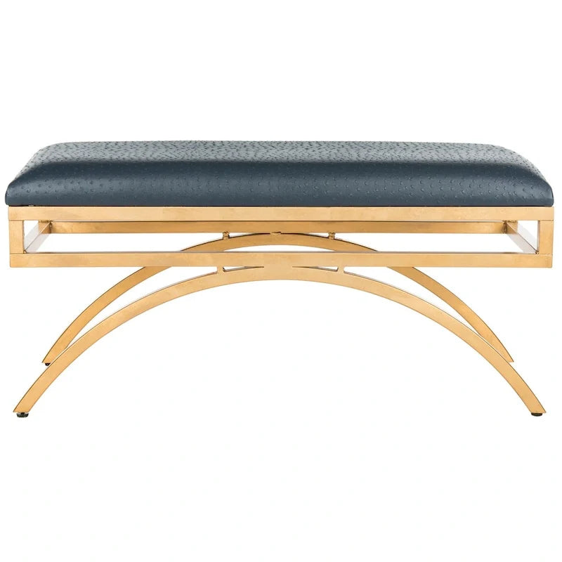 Banc incurvé de luxe moderne — 38 x 18 x 18.3 — Largeur 38 x profondeur 18 x hauteur 18