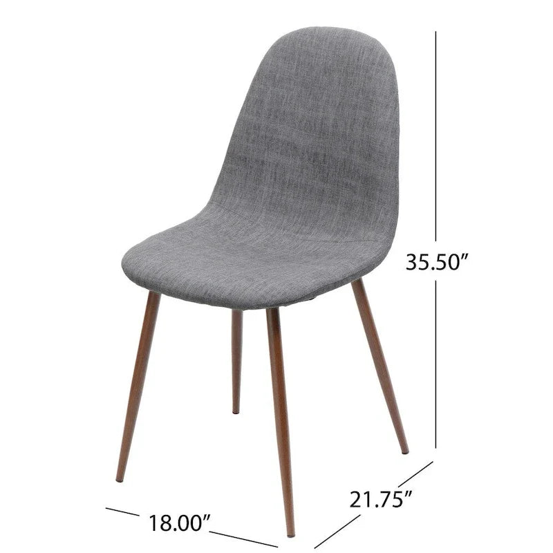 Chaises de salle à manger de style mi-siècle (lot de 2)