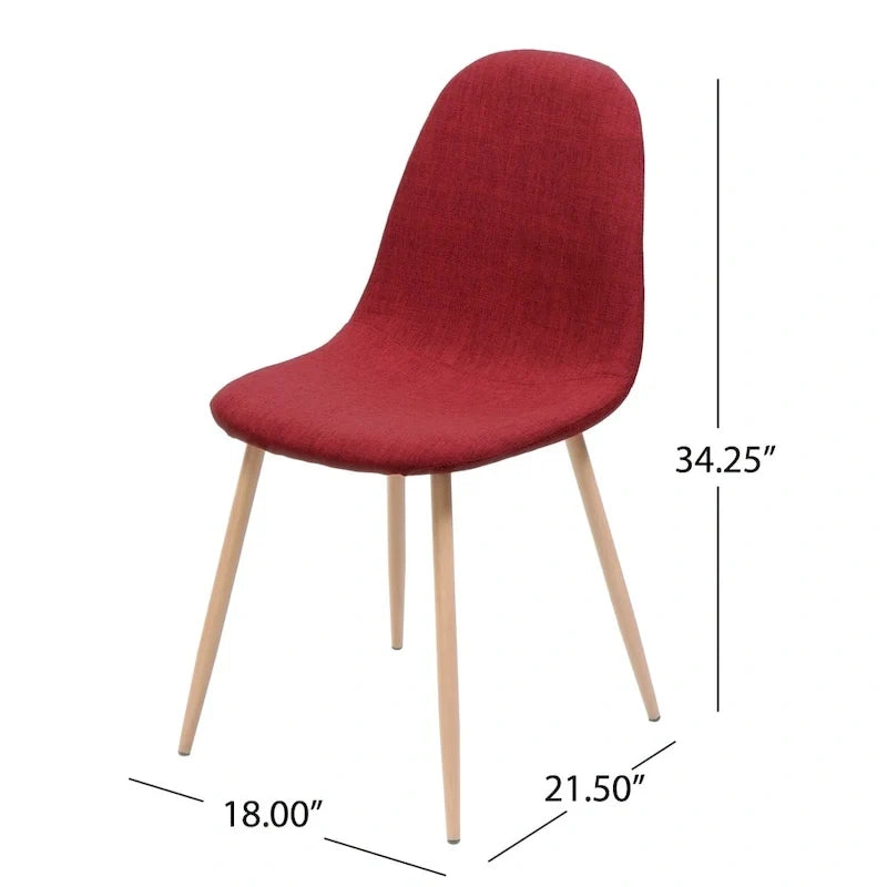 Chaises de salle à manger de style mi-siècle (lot de 2)