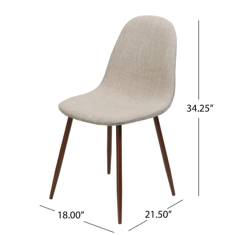 Chaises de salle à manger de style mi-siècle (lot de 2)