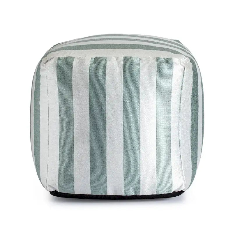 Pouf carré moelleux d’intérieur/extérieur de 18 x 18 pouces