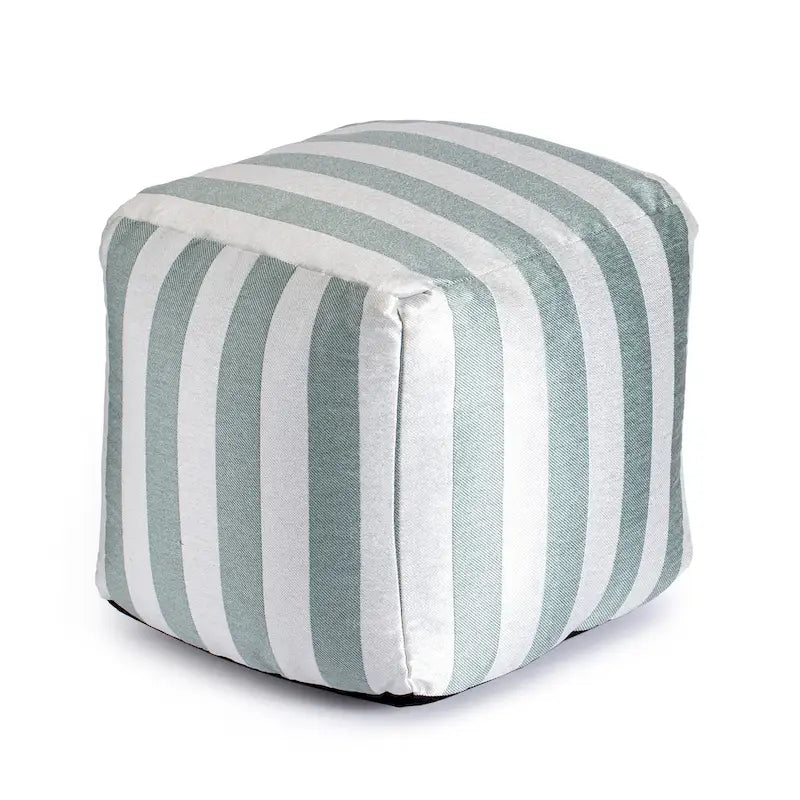 Pouf carré moelleux d’intérieur/extérieur de 18 x 18 pouces