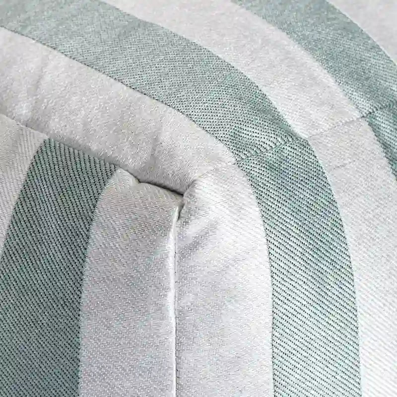 Pouf carré moelleux d’intérieur/extérieur de 18 x 18 pouces