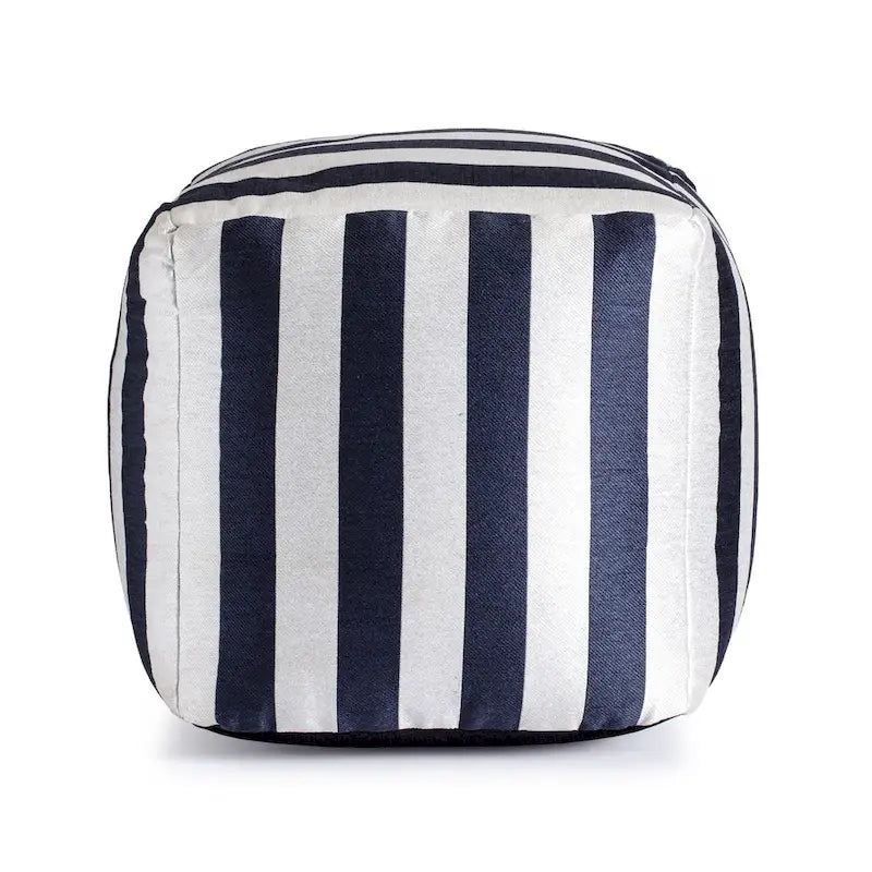 Pouf carré moelleux d’intérieur/extérieur de 18 x 18 pouces