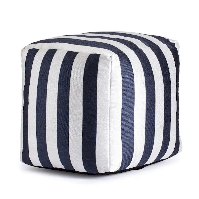 Pouf carré moelleux d’intérieur/extérieur de 18 x 18 pouces