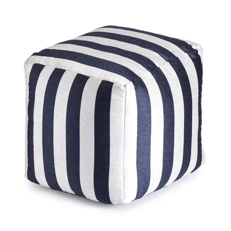 Pouf carré moelleux d’intérieur/extérieur de 18 x 18 pouces