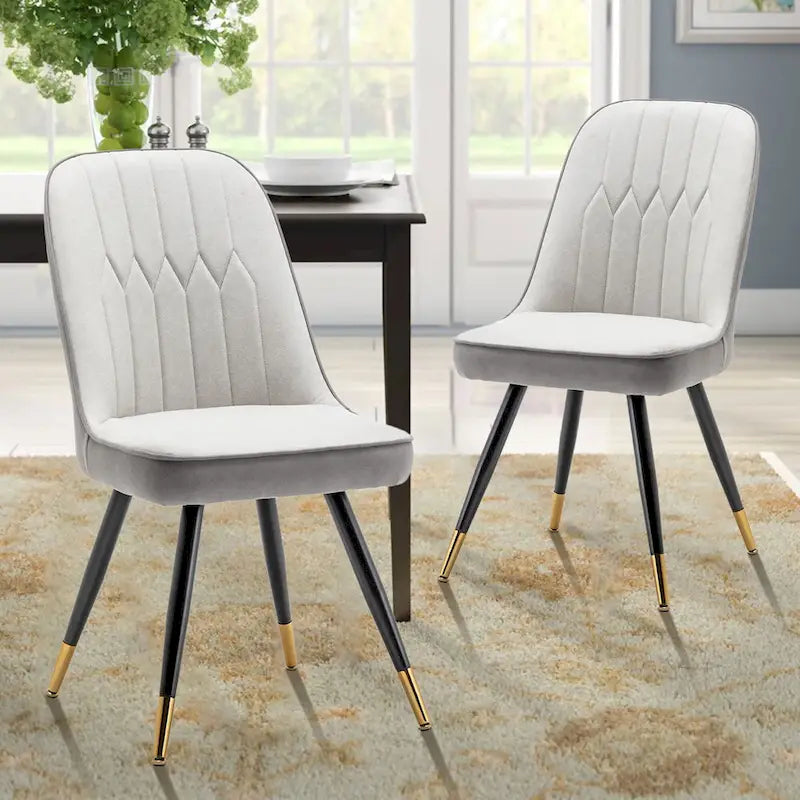 Ensemble de 2 chaises de salle à manger modernes, chaises de salle à manger de style milieu du siècle