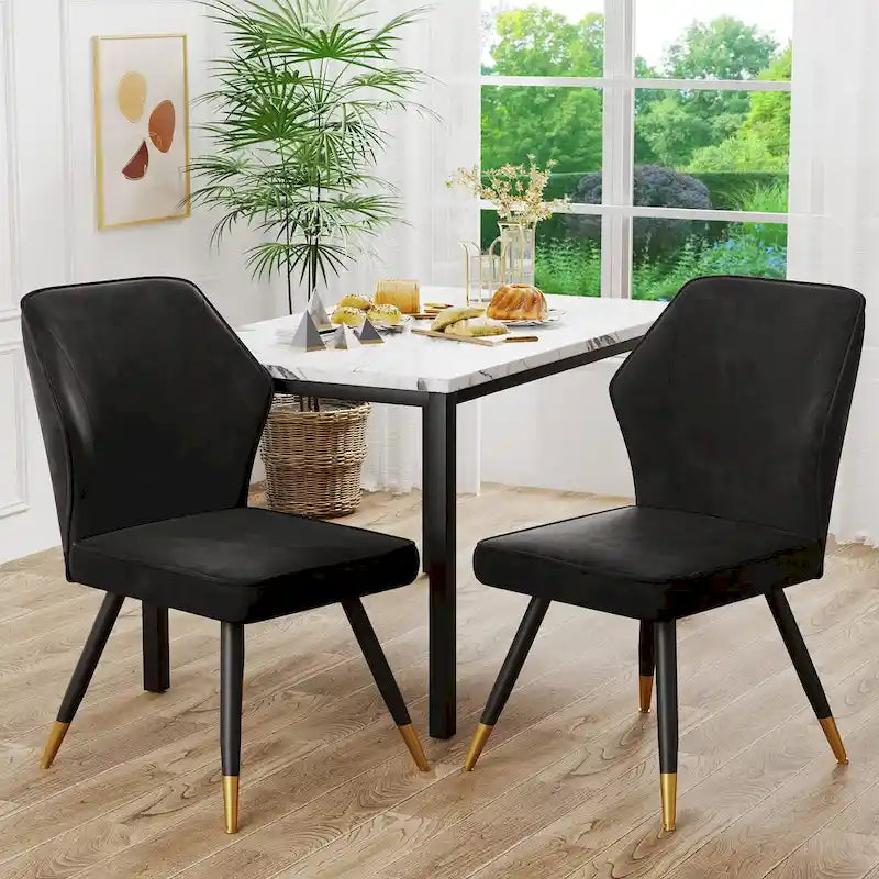 Juego de 2 sillas de comedor modernas, sillas de comedor de mediados de siglo