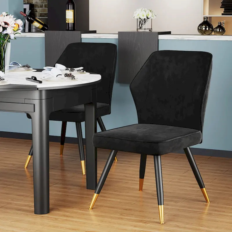 Juego de 2 sillas de comedor modernas, sillas de comedor de mediados de siglo