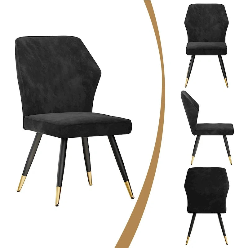 Juego de 2 sillas de comedor modernas, sillas de comedor de mediados de siglo