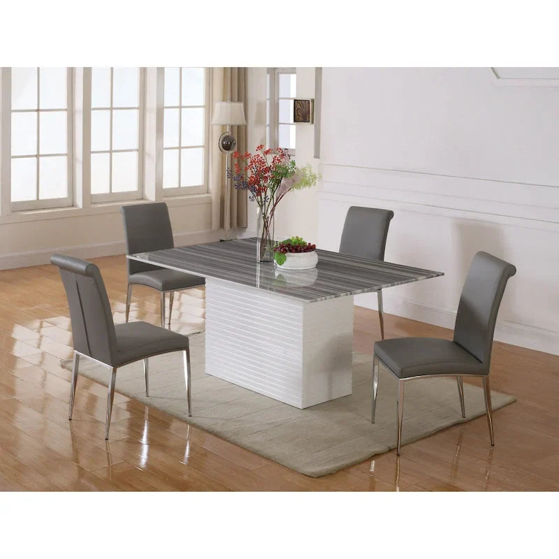 Chaises d’appoint modernes cantilever rembourrées (lot de 4)