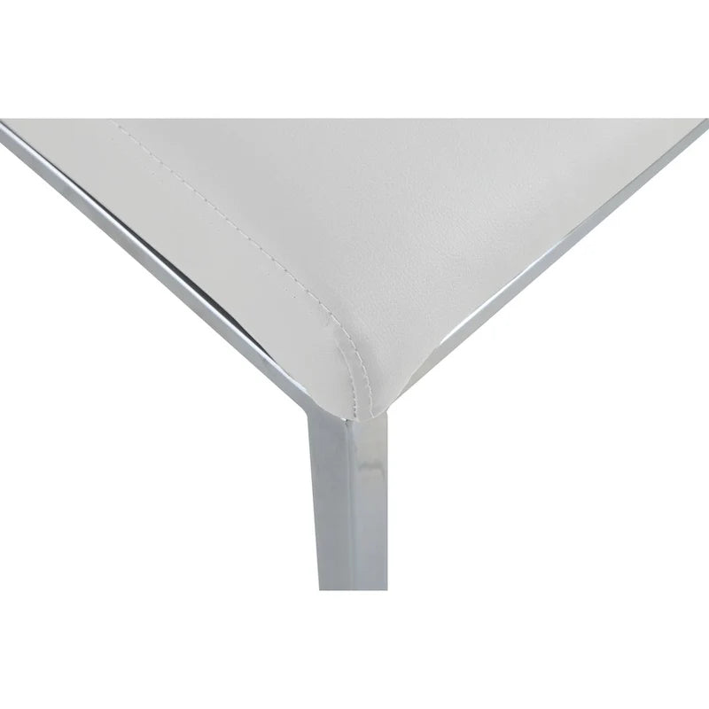 Chaises d’appoint modernes cantilever rembourrées (lot de 4)