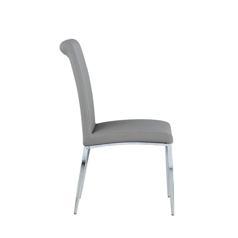 Chaises d’appoint modernes cantilever rembourrées (lot de 4)