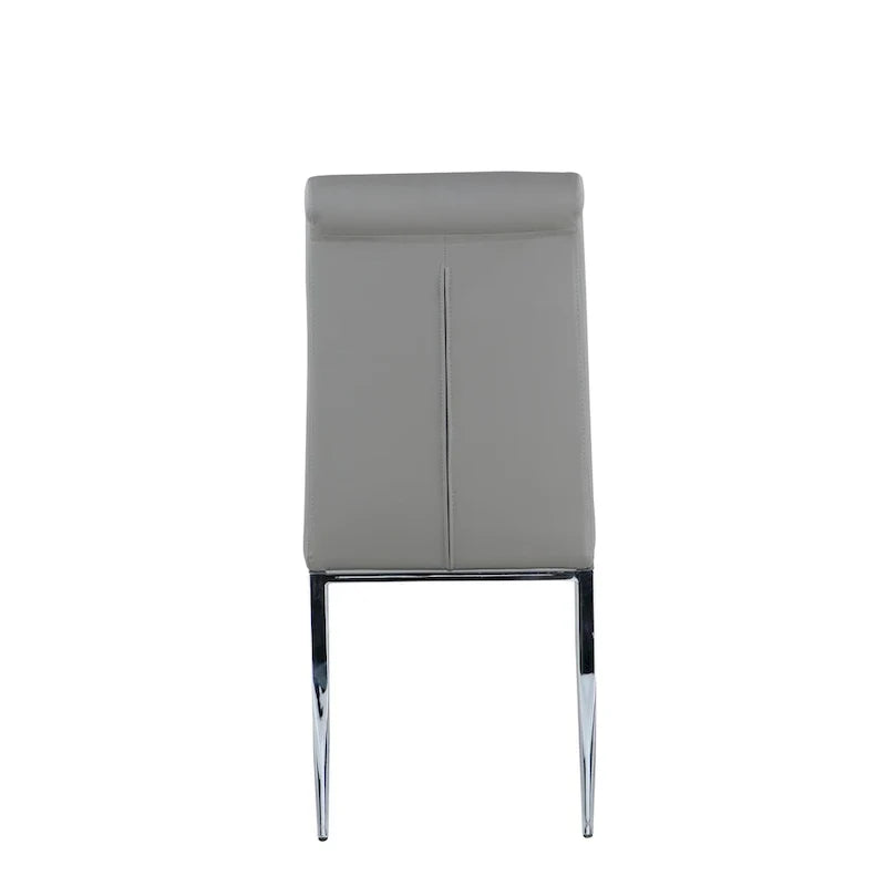 Chaises d’appoint modernes cantilever rembourrées (lot de 4)