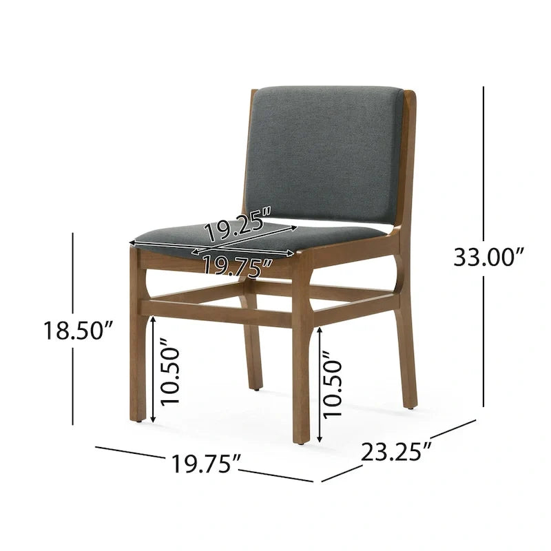 Gepolsterte Esszimmerstühle - zwei Stühle pro Set
