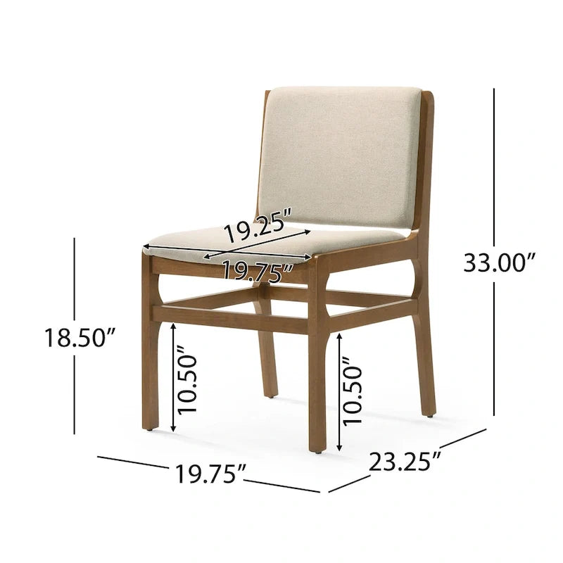 Gepolsterte Esszimmerstühle - zwei Stühle pro Set