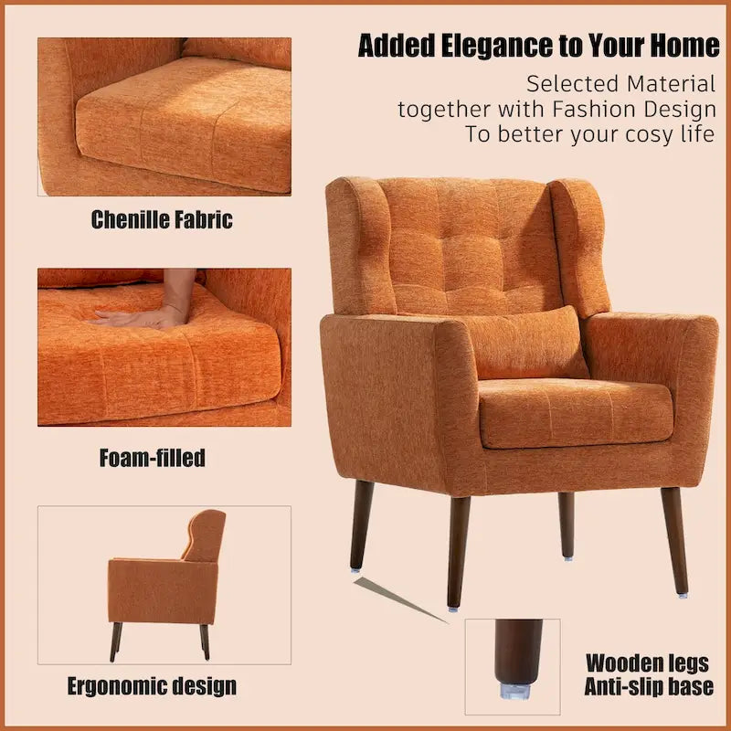 Sillón decorativo moderno, sillones para sala de estar o dormitorio