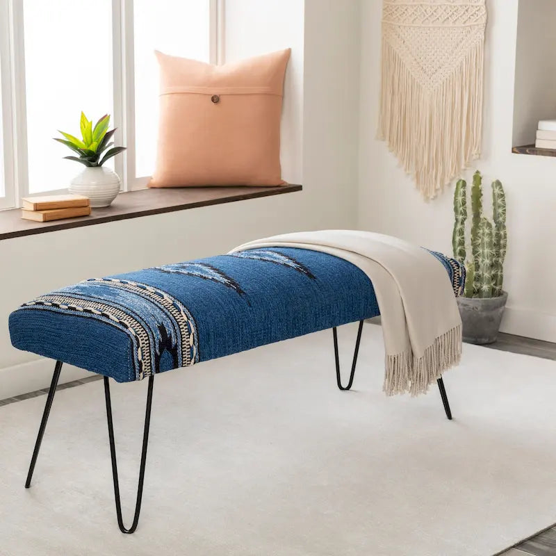 Banc moderne rembourré de style sud-ouest