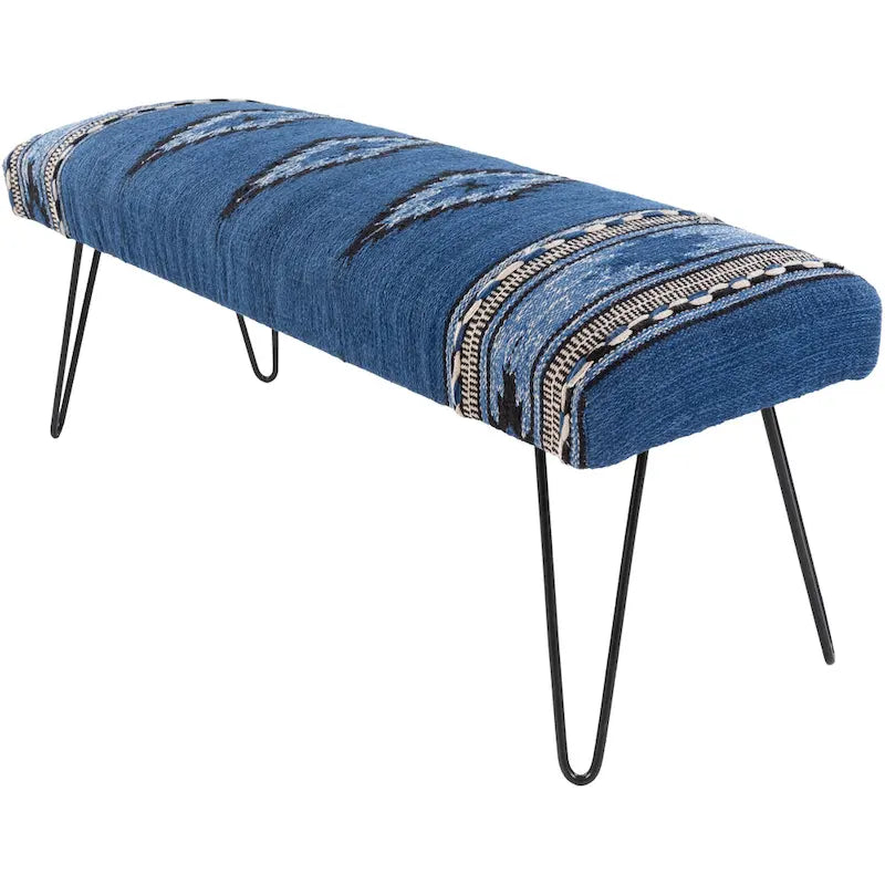 Banc moderne rembourré de style sud-ouest