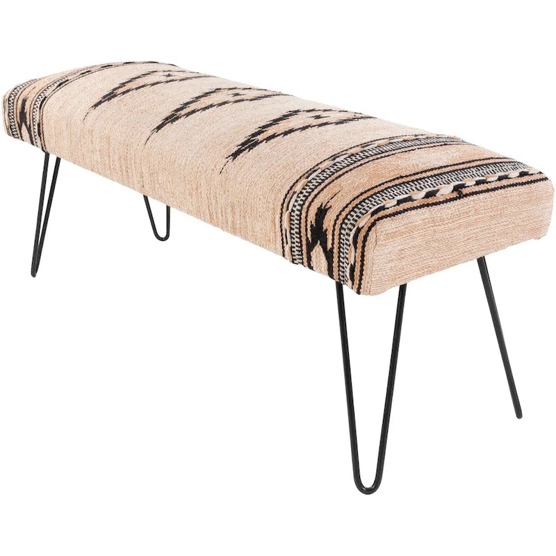 Banc moderne rembourré de style sud-ouest