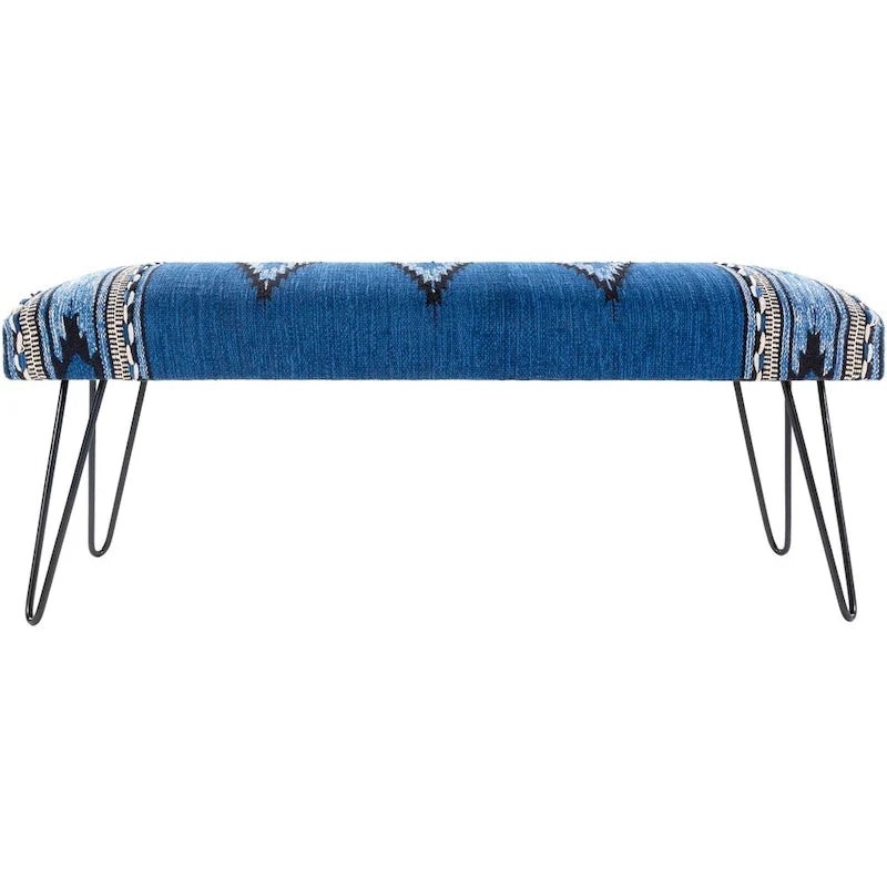 Banc moderne rembourré de style sud-ouest