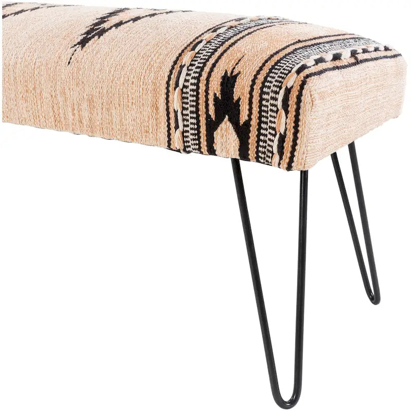 Banc moderne rembourré de style sud-ouest