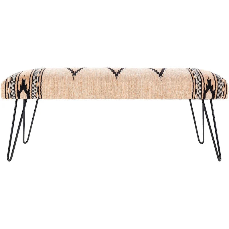 Banc moderne rembourré de style sud-ouest