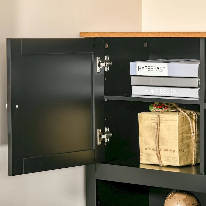 L-förmiger Eckschreibtisch für den Computer (mit Regalen) — Schreibtisch fürs Homeoffice / Arbeitsplatz zum Lernen