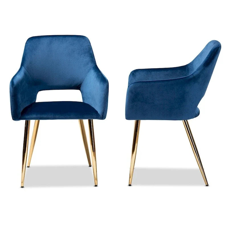 Ensemble de deux chaises à coussins moelleux