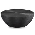 Uttermost Bongo Black Rattan Coffee Table - 44W x 16H x 44D