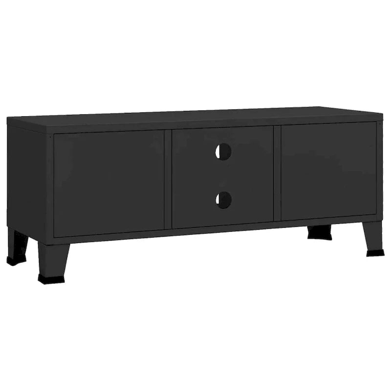 Armario para TV/panel de control de TV/armario auxiliar/mueble de TV/centro multimedia para el hogar/armario/armario metálico - 41.3 x 13.8 x 16.5 XL