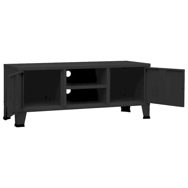 Armario para TV/panel de control de TV/armario auxiliar/mueble de TV/centro multimedia para el hogar/armario/armario metálico - 41.3 x 13.8 x 16.5 XL