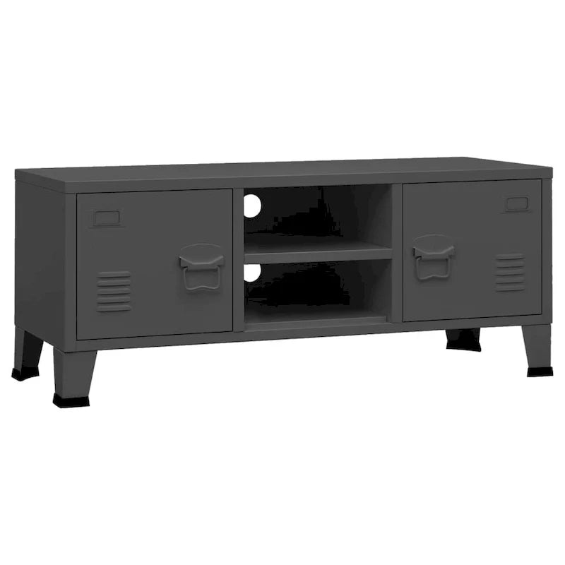 Armario para TV/panel de control de TV/armario auxiliar/mueble de TV/centro multimedia para el hogar/armario/armario metálico - 41.3 x 13.8 x 16.5 XL