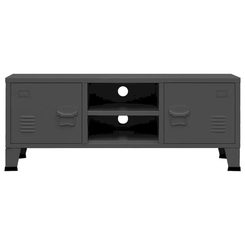 Armario para TV/panel de control de TV/armario auxiliar/mueble de TV/centro multimedia para el hogar/armario/armario metálico - 41.3 x 13.8 x 16.5 XL