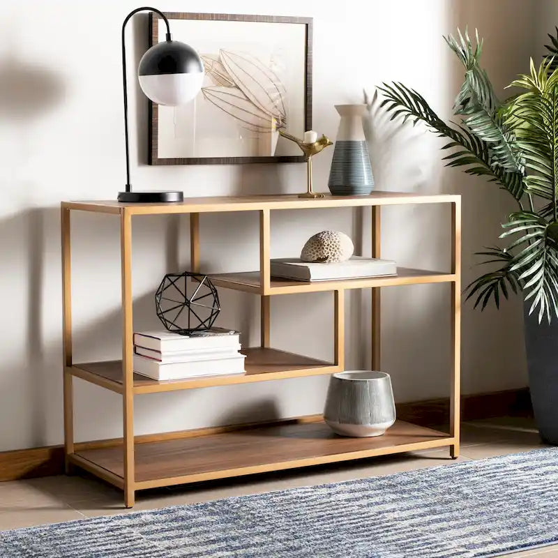 Mesa consola geométrica — 42 x 16 x 30.3 — Ancho 42 x Profundidad 16 x Altura 30