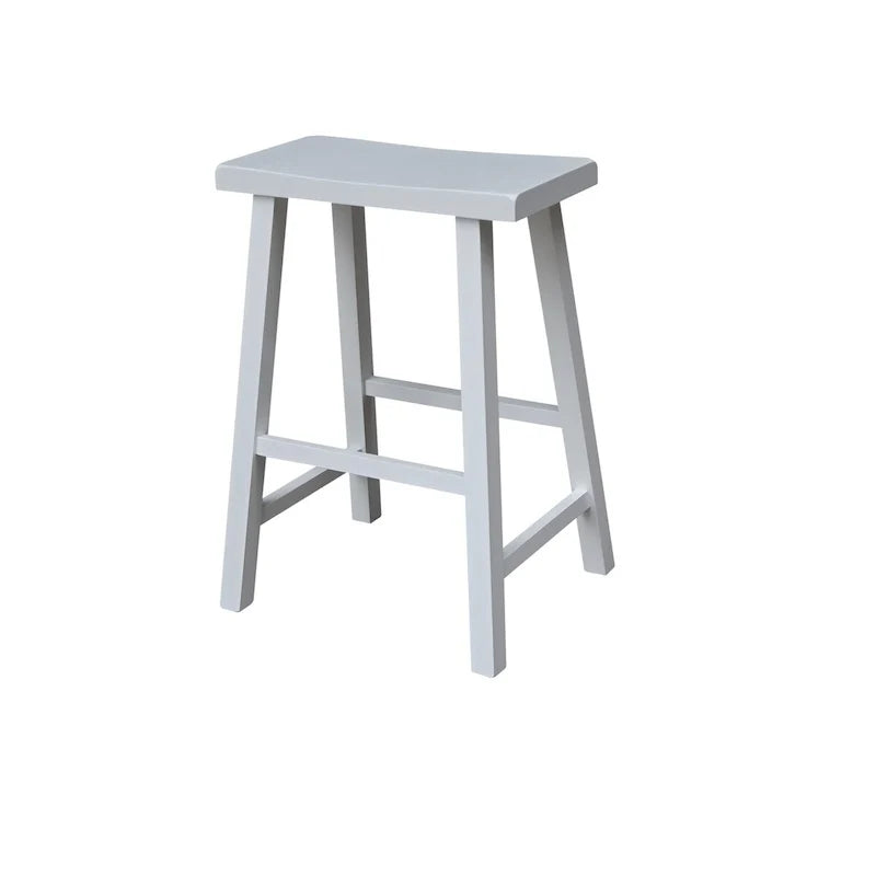Taburete de altura de barra con asiento tipo silla de montar - altura del asiento de 24 in.
