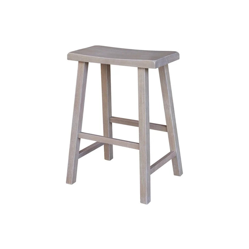 Taburete de altura de barra con asiento tipo silla de montar - altura del asiento de 24 in.
