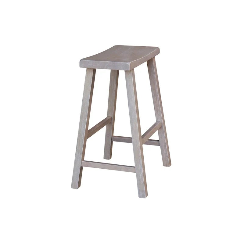 Taburete de altura de barra con asiento tipo silla de montar - altura del asiento de 24 in.