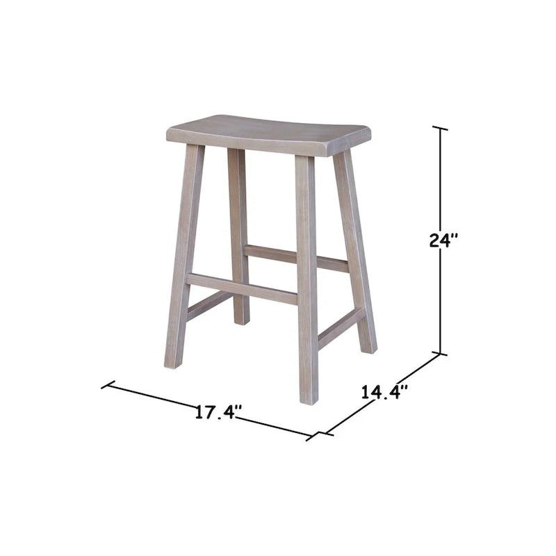 Barhocker mit Sattelsitz - Sitzhöhe 24 Zoll