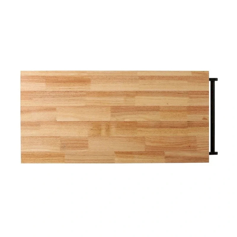 Chariot de cuisine moderne en bois (avec roulettes, tiroir et placard de rangement)
