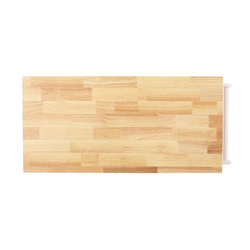 Chariot de cuisine moderne en bois (avec roulettes, tiroir et placard de rangement)